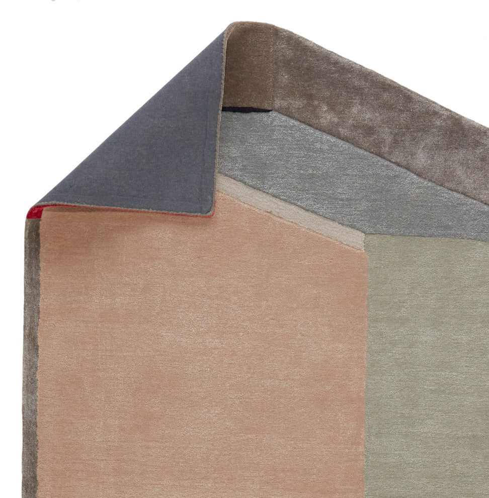 Jaipur Living Tauri Handmade Geometric Pink/ Gray Square Rug, 10'x10' Irr