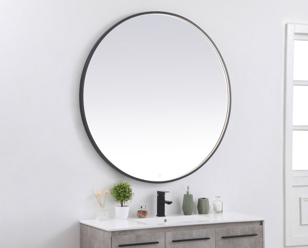 Modern Black Led Mirror
