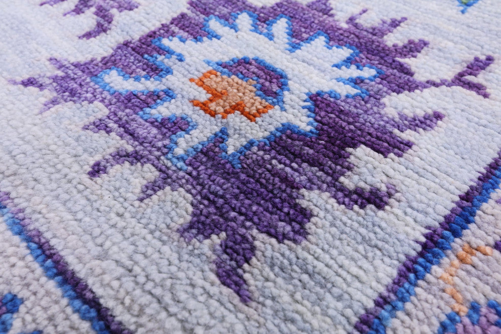 10' Square Turkish Oushak Handmade Wool Rug - Q13545