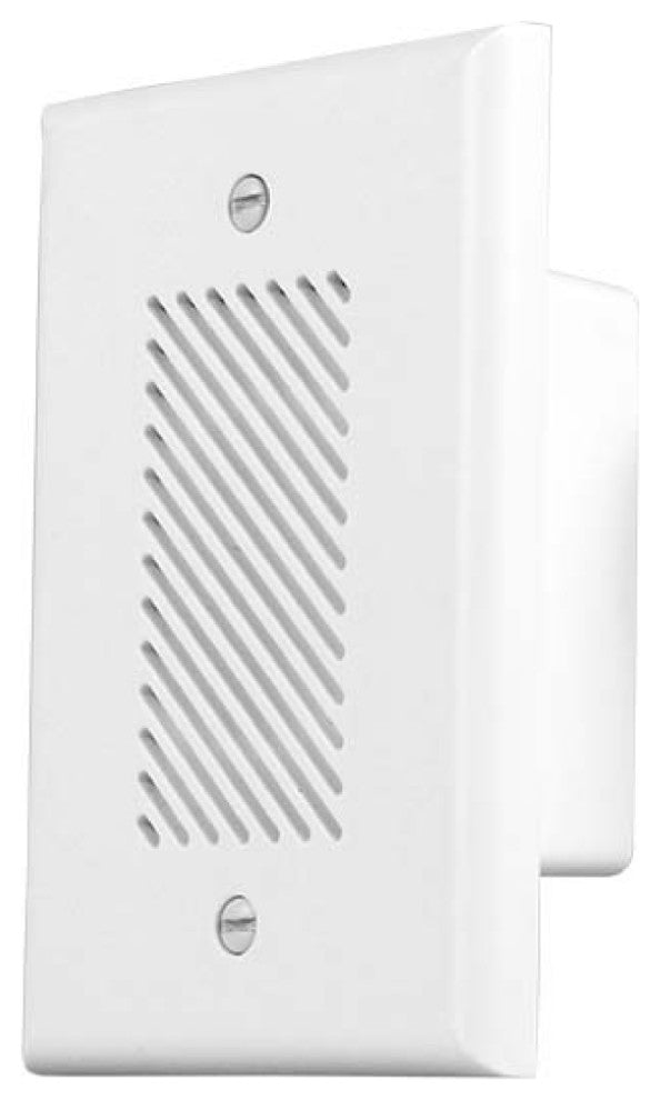 Single-Gang Electronic Door Chime Kit, Brushed Nickel Stucco Button