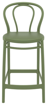 Victor Counter Stool Olive Green, Set of 2