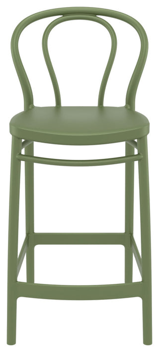 Victor Counter Stool Olive Green, Set of 2