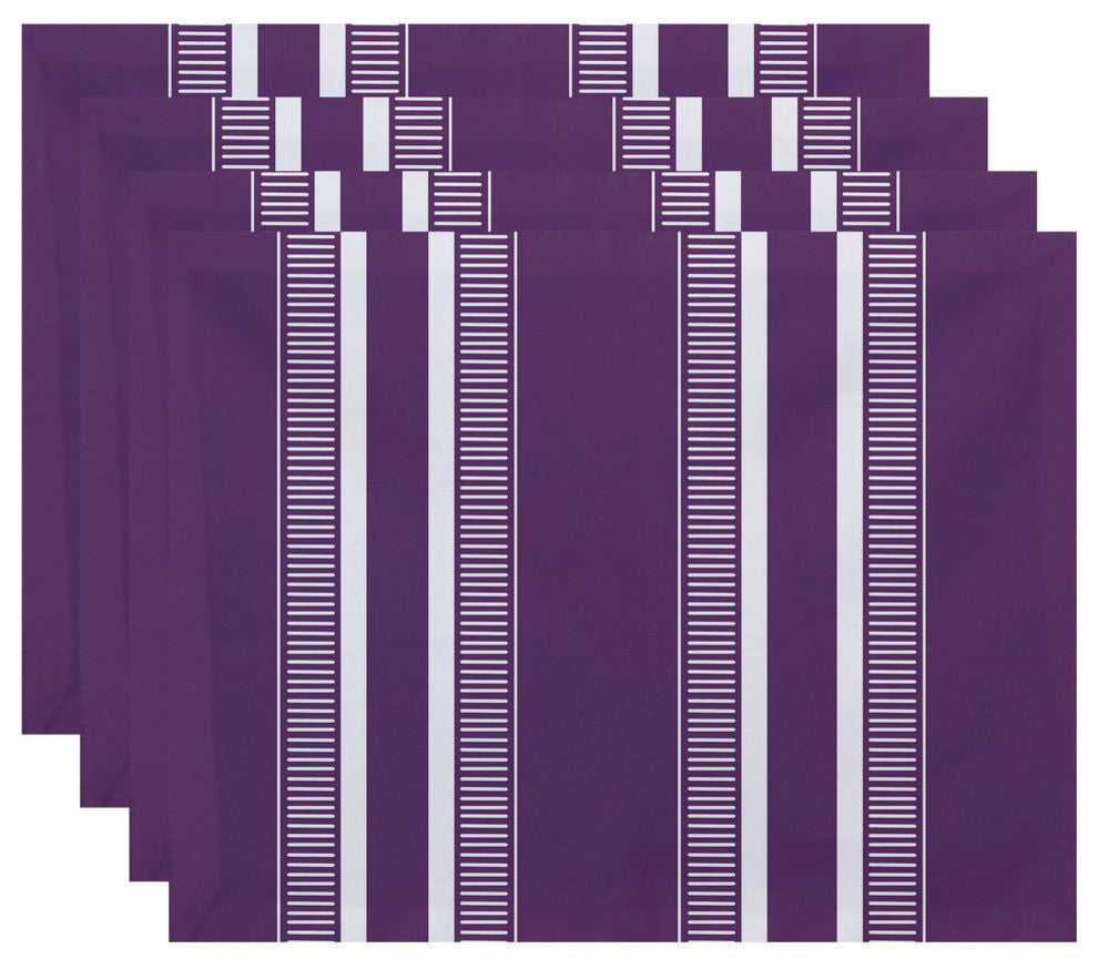 Dashing Stripe, Stripe Print Placemat, Purple