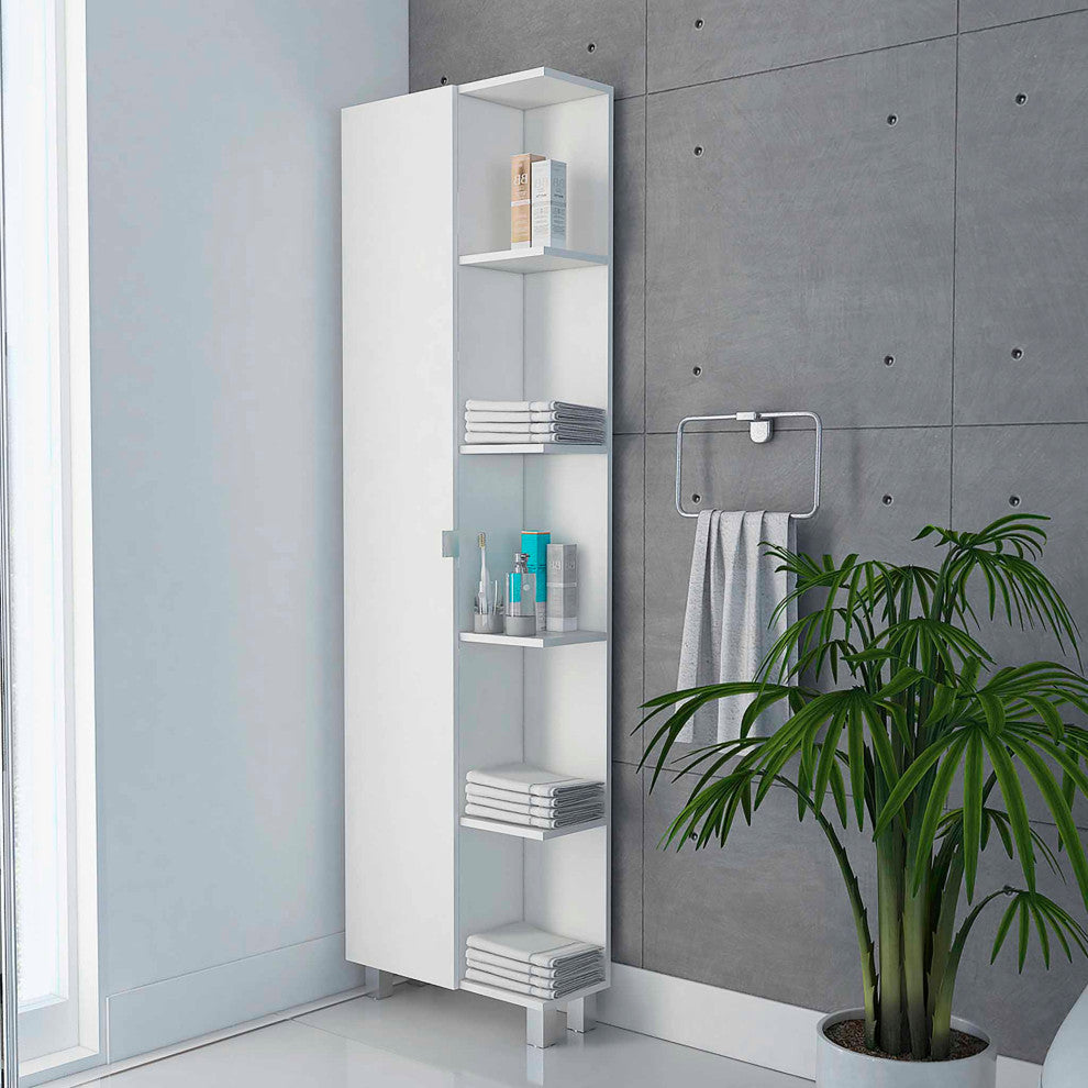 Los Angeles Corner Cabinet, White