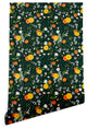 Deny Designs Iveta Abolina Lyonette Wallpaper, Black, 2'x8'