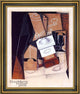 Juan Gris The Coffee Grinder - 16" x 20" Framed Premium Canvas Print