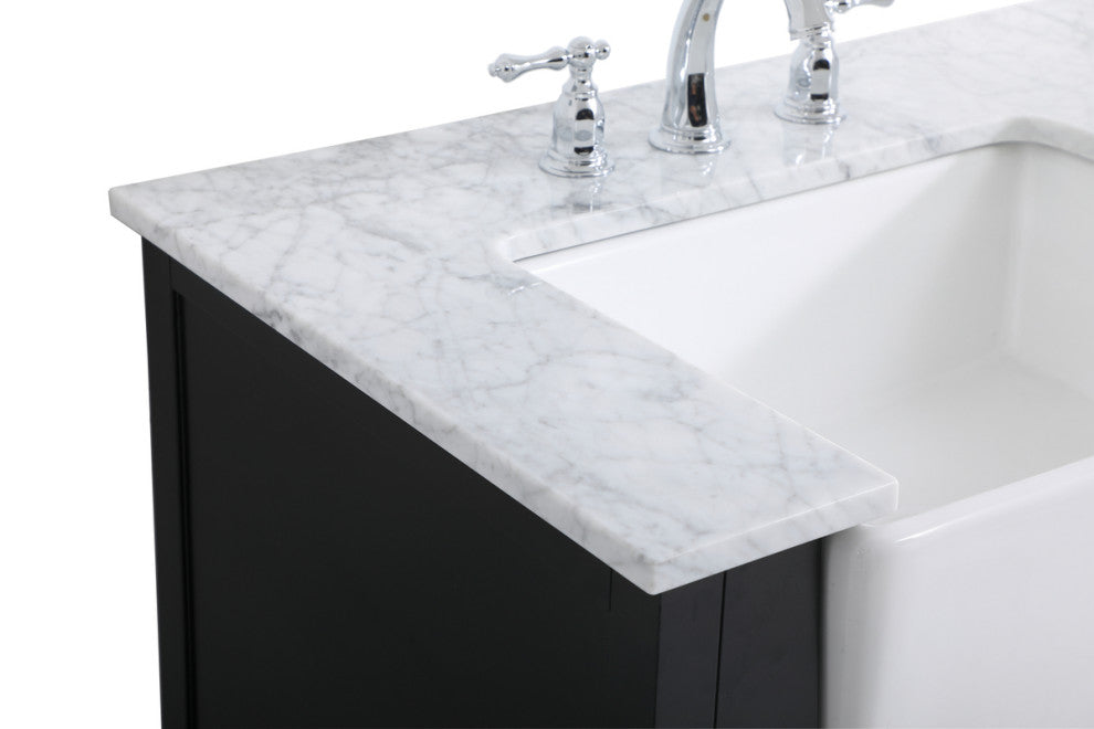 Home Living 22" Farmhouse Black-Light Bathroom Vanity