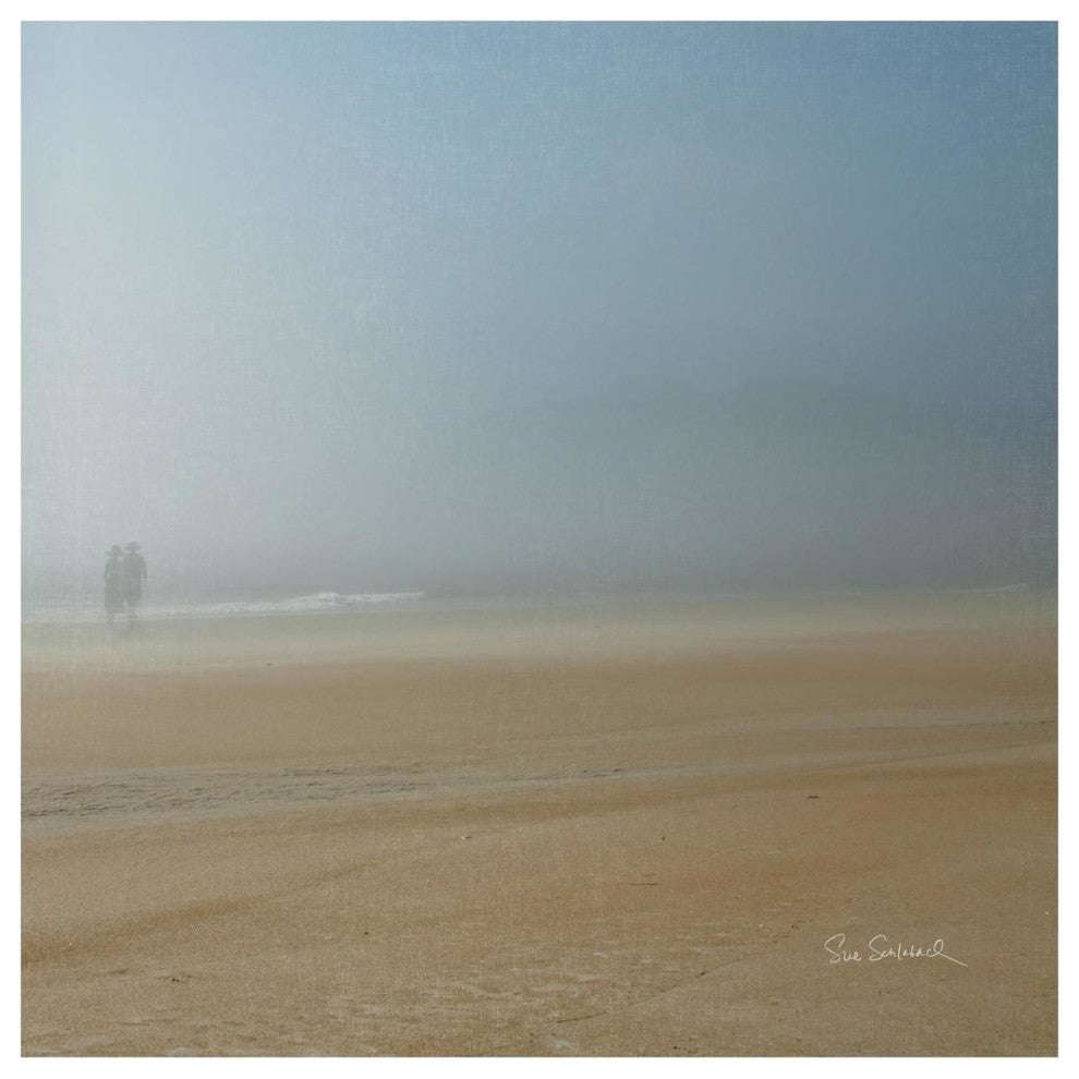 "Beach Stroll" Digital Paper Print by Sue Schlabach, 32"x32"