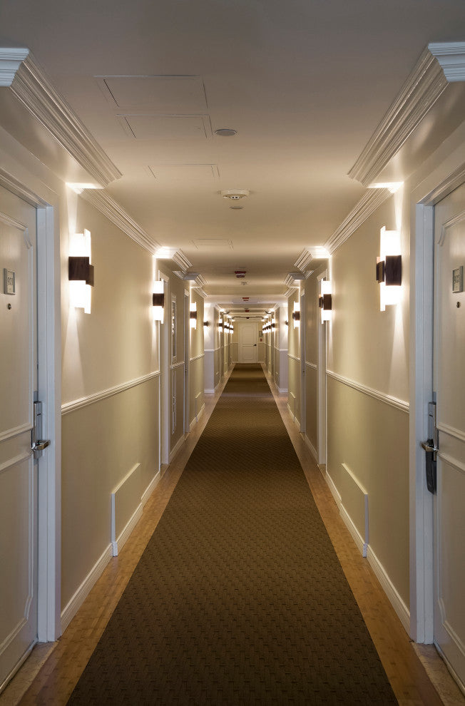 Acuo Outdoor LED Sconce, Textured Black, Bright White