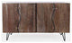 Nature's Edge Solid Acacia 54-Inch Modern Server Storage Cabinet
