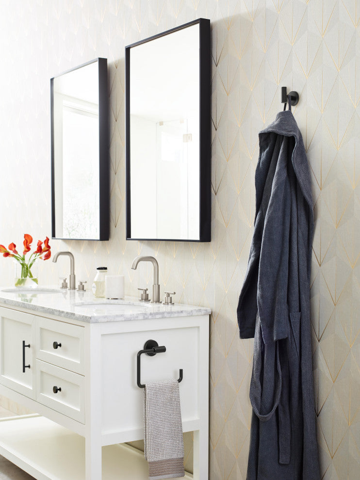 Amerock Arrondi Robe Hook, Matte Black