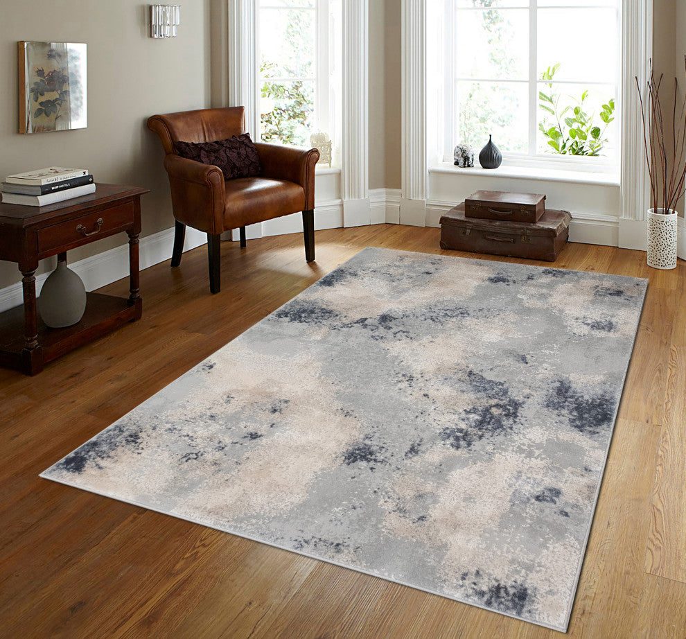 Noori Rug High-Low Robyn Silver/Charcoal Rug