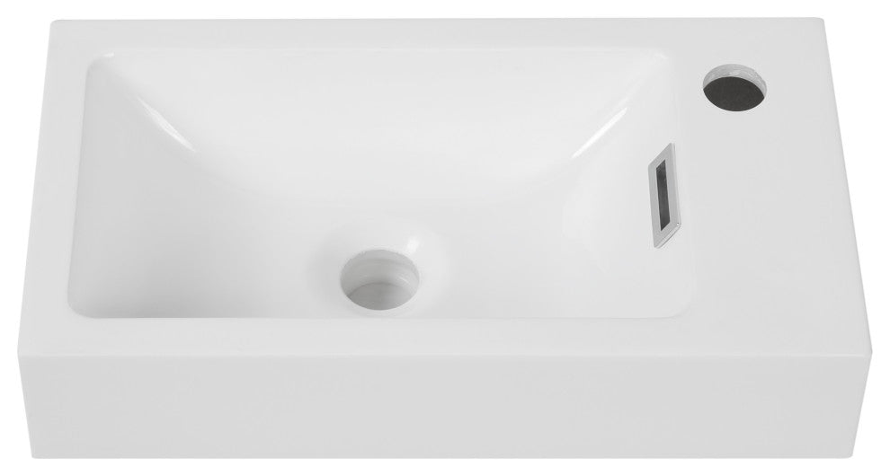 18" Solid Surface Resin Streamline K-1207-18R Vanity Top