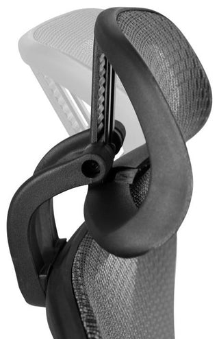 Ergonomic Mesh Office Chair w/Tilt, Adj. Headrest, Lumbar Support, & Arms-Gray