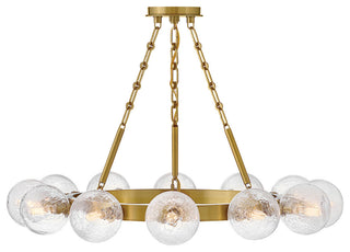 Fredrick Ramond Coco Medium Single Tier Chandelier, Lacquered Brass