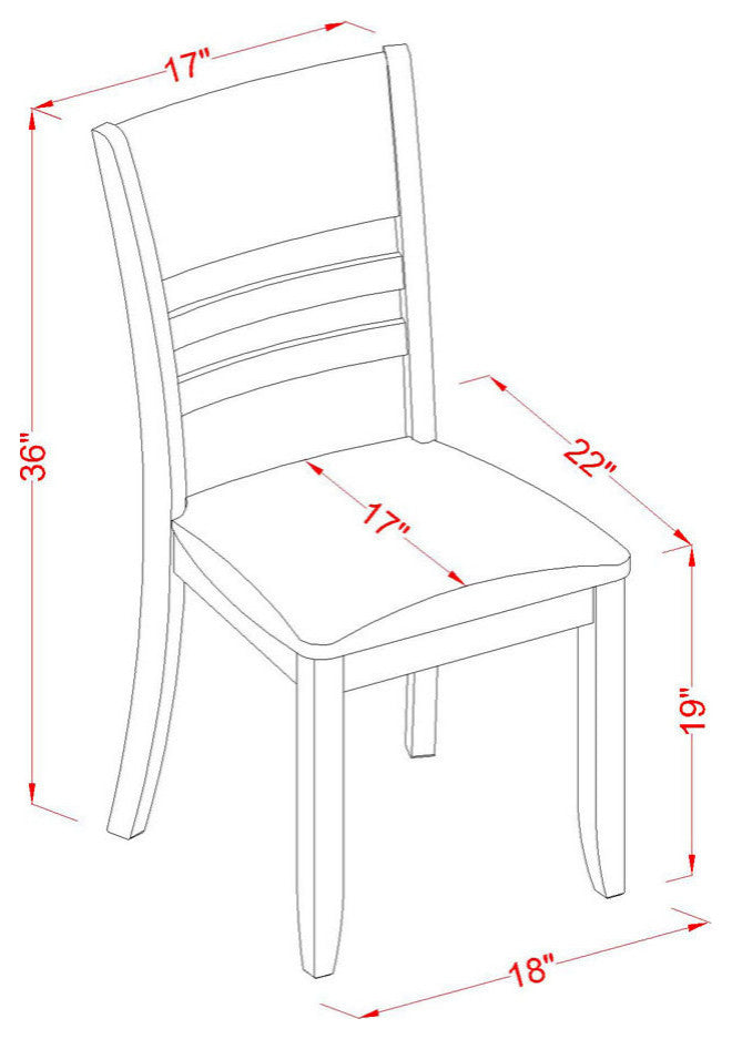 Hlly3-Cap-Lc 3 Pc Kitchen Nook Dining Set -Dining Table And 2 Dinette Chairs