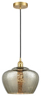 Innovations 616-1P-SG-G96-L-LED Fenton 1 Light 11" Mini Pendant, Satin Gold