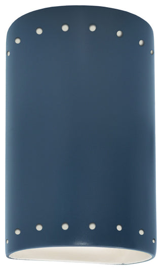 Ambiance Small Cylinder With Perfs Wall Sconce, Open, Midnight Sky, LED