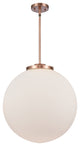 Beacon Pendant, Antique Copper, Matte White