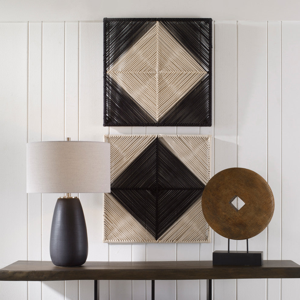 Uttermost 04330 Seeing Double Rope Wall Squares Set of 2