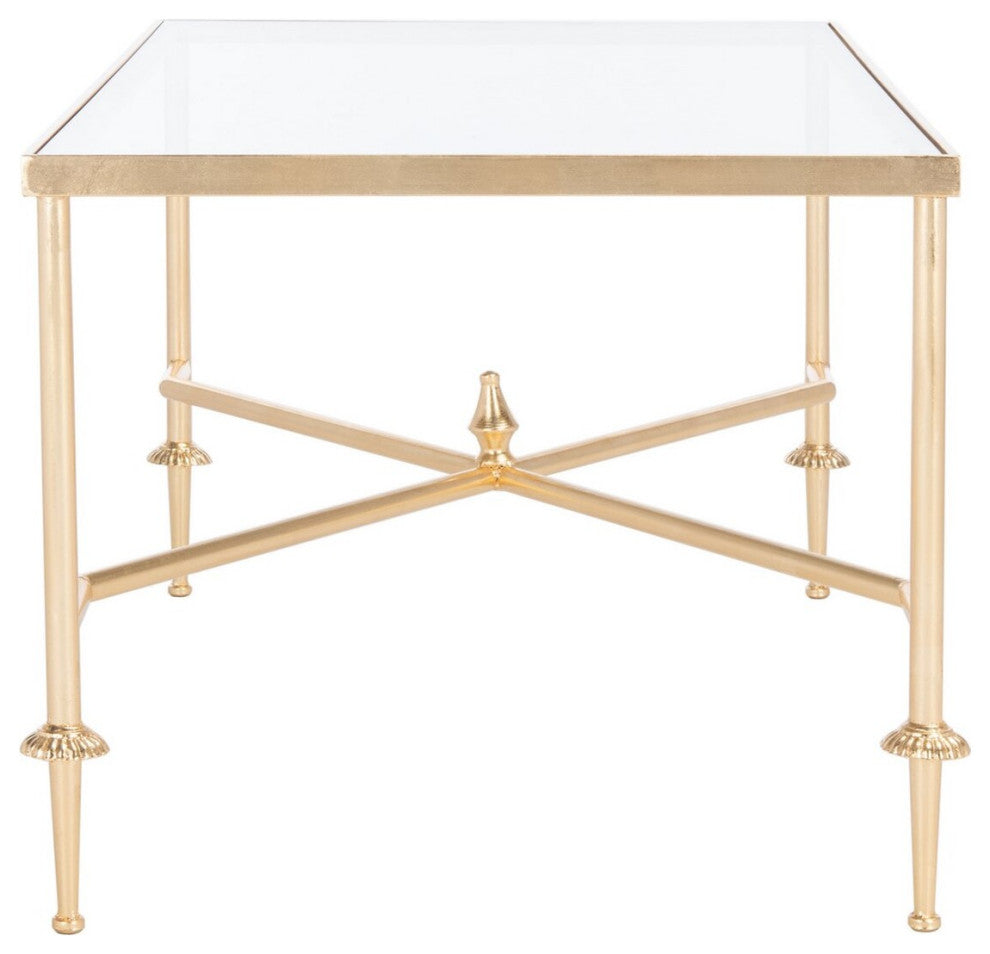 Safavieh Devi Gold Leaf Coffee Table Gold