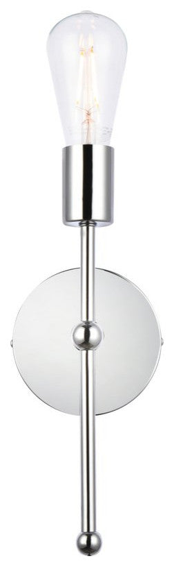 Kayla 1-Light Chrome Wall Sconce