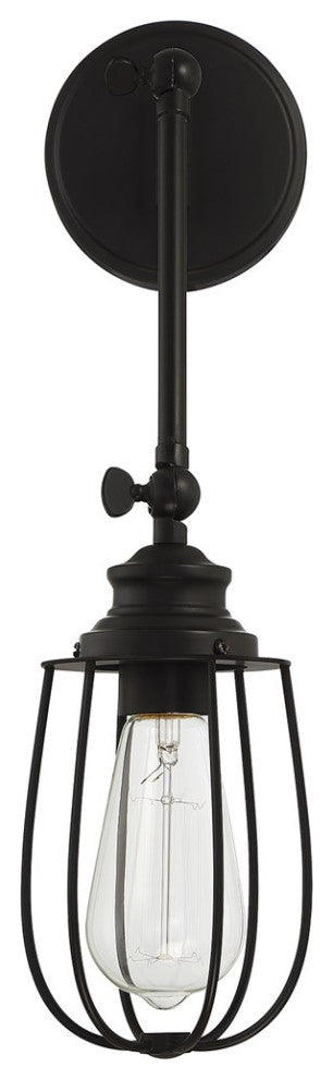 Savoy House Meridian 1-Light Wall Sconce M90022MBK, Matte Black
