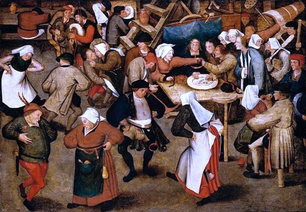 The Younger Pieter Brueghel The Wedding Dance in a Barn Gallery Wrapped Canvas