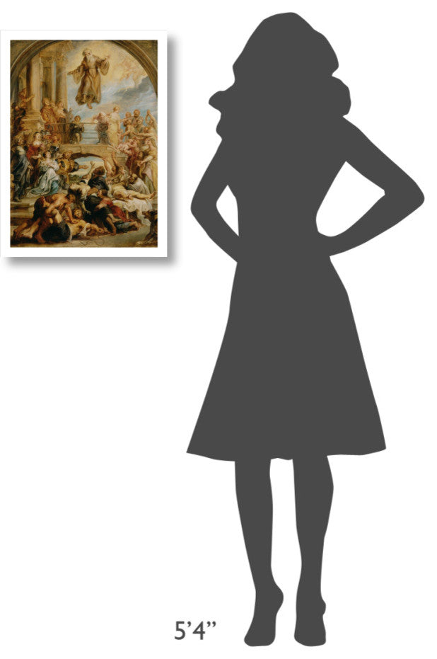 "The Miracles of Saint Francis of Paola" Print by Peter Paul Rubens, 18"x24"