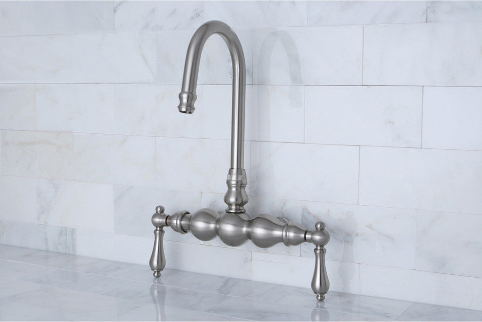 Kingston Brass Gooseneck Faucet, Brushed Nickel