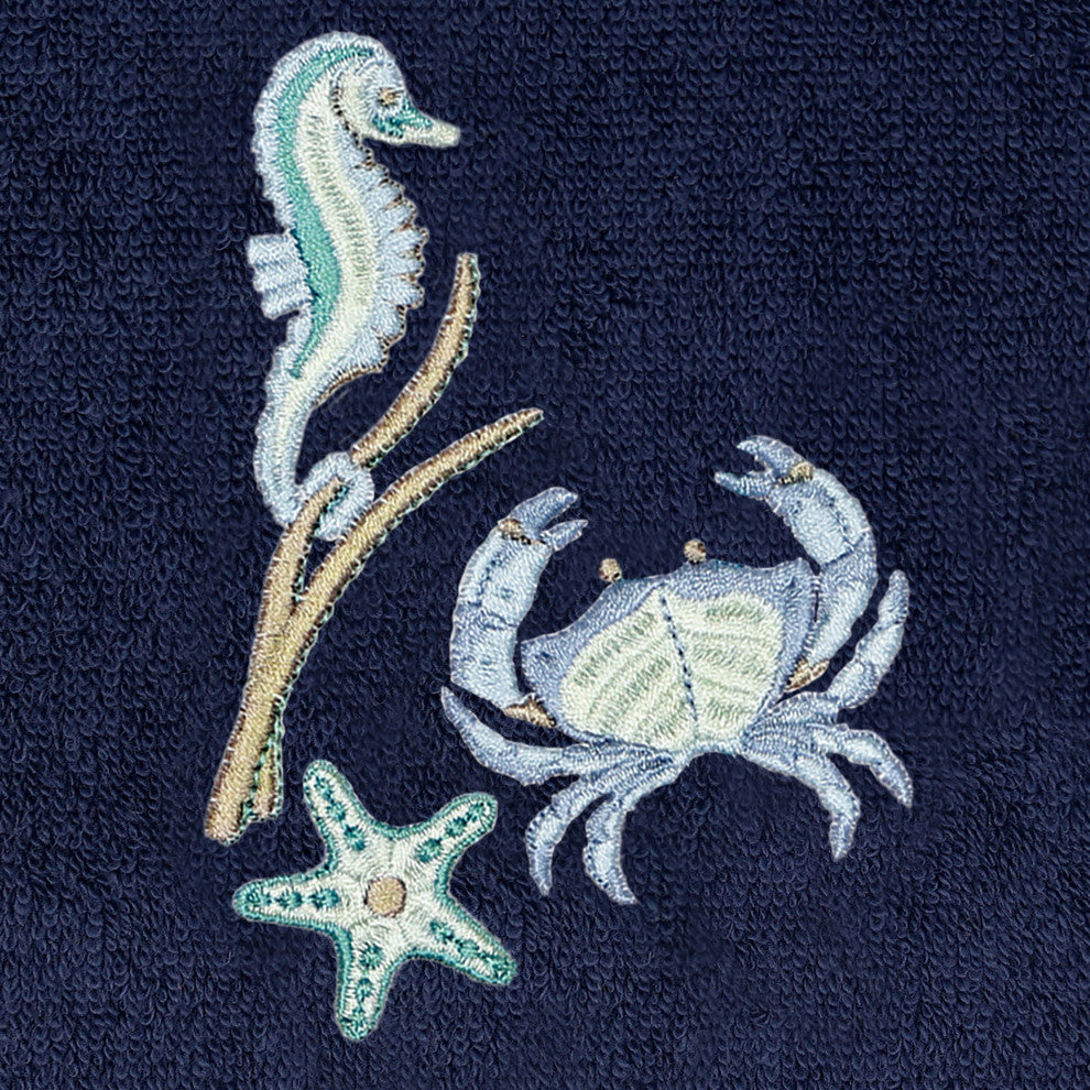 Linum Home Textiles 100% Turkish Cotton AARON 4PC Embellished Towel Set