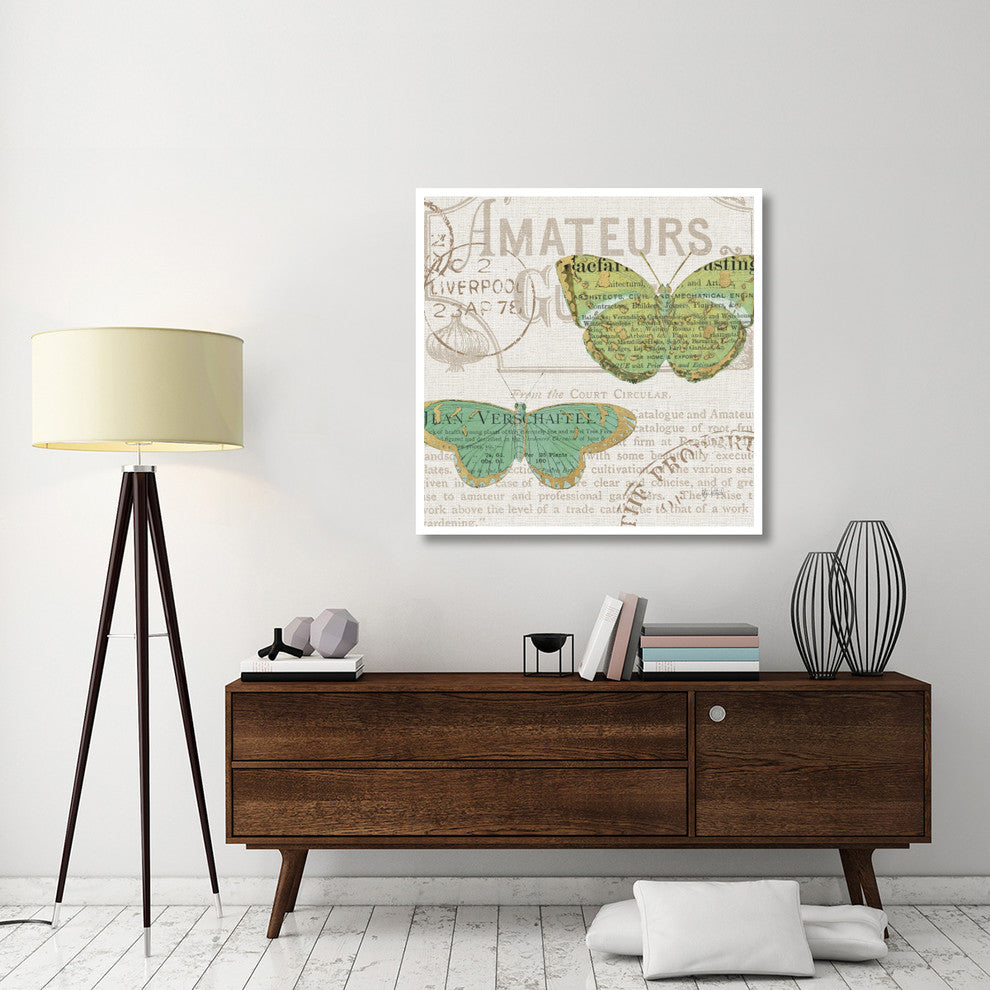"Bookshelf Botanical IX" Digital Paper Print by Katie Pertiet, 42"x42"