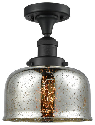 Innovations 517-1Ch-Bk-G78-Led 1 Light Dimmable Led 9" Semi-Flush Mount