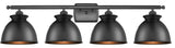 INNOVATIONS LIGHTING 516-4W-BK-M14-BK-LED Adirondack 3 Light Bath Vanity Light
