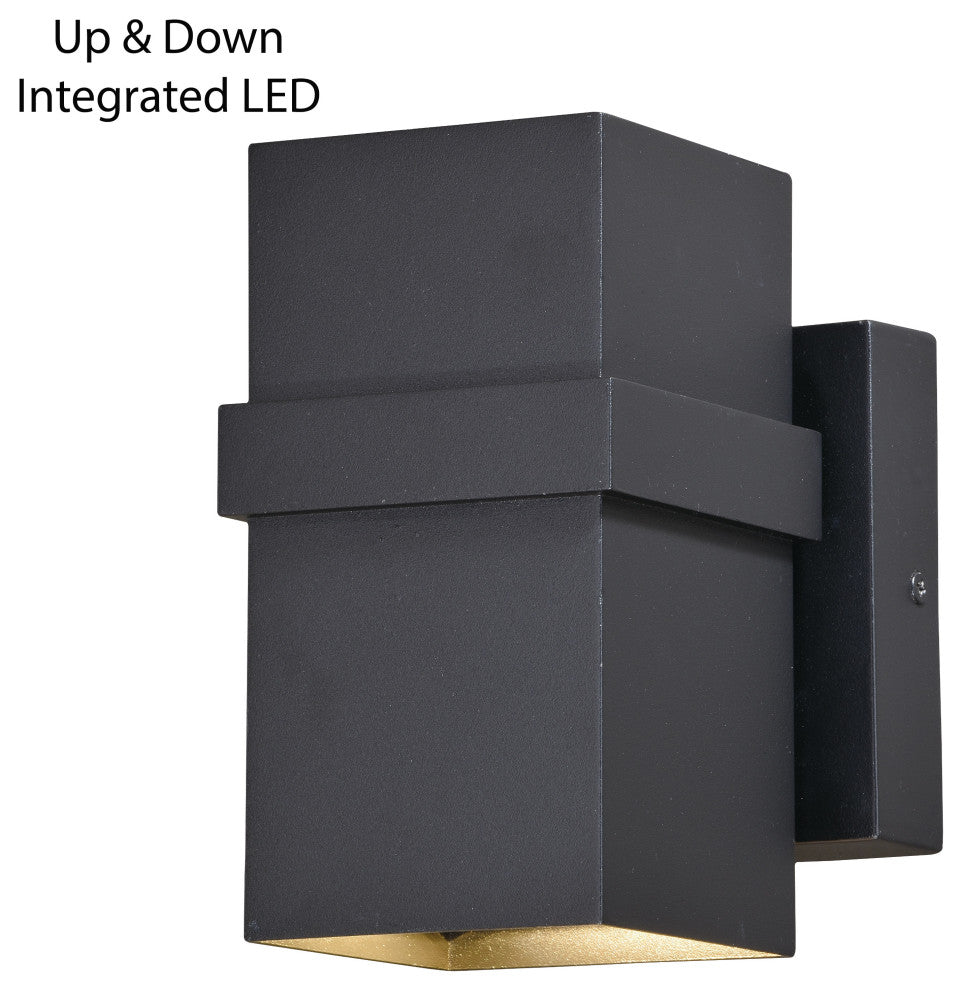 Lavage 4" LED Outdoor Wall Light Textured Black