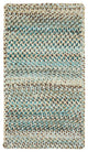 Capel Ocracoke Deep Blue 0425_475 Braided Rugs - 4' X 6' Cross Sewn Rectangle