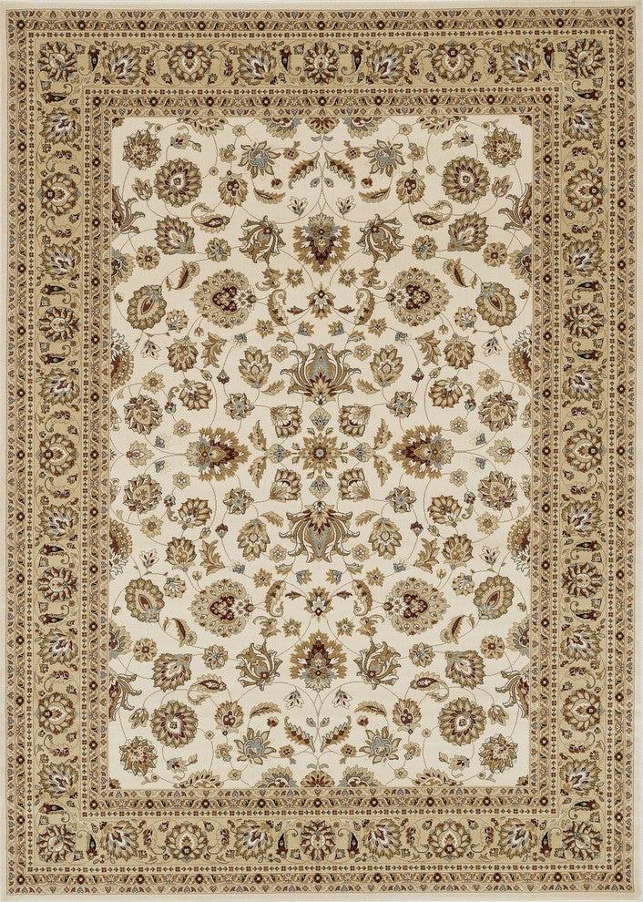 Welbourne WL-04 Ivory-Beige Area Rug, 3'10"x5'7"