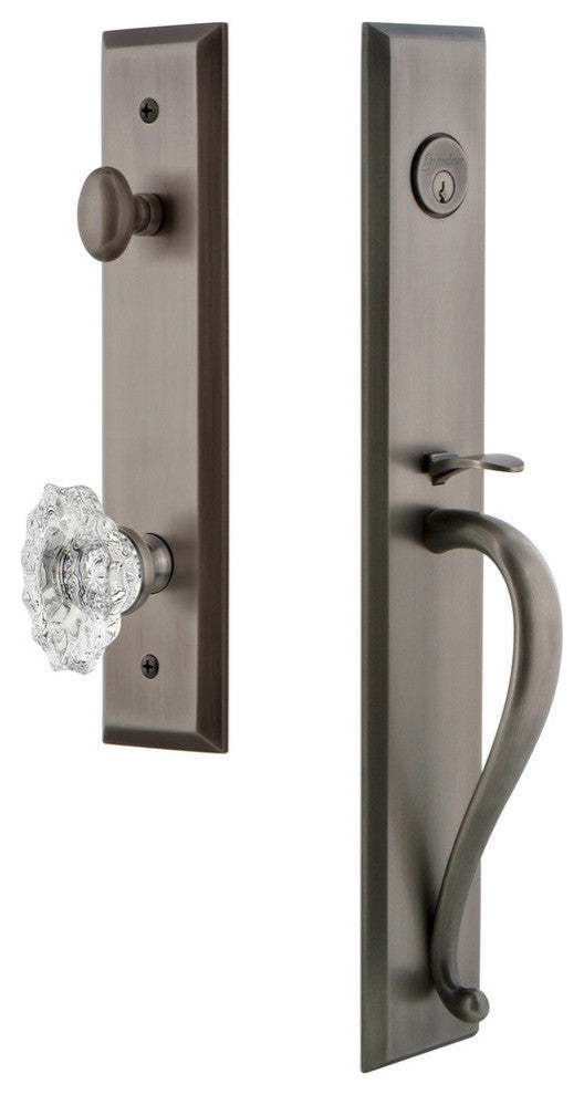 Fifth Avenue 1-Piece Dummy Handleset, S Grip and Biarritz Knob, 849293