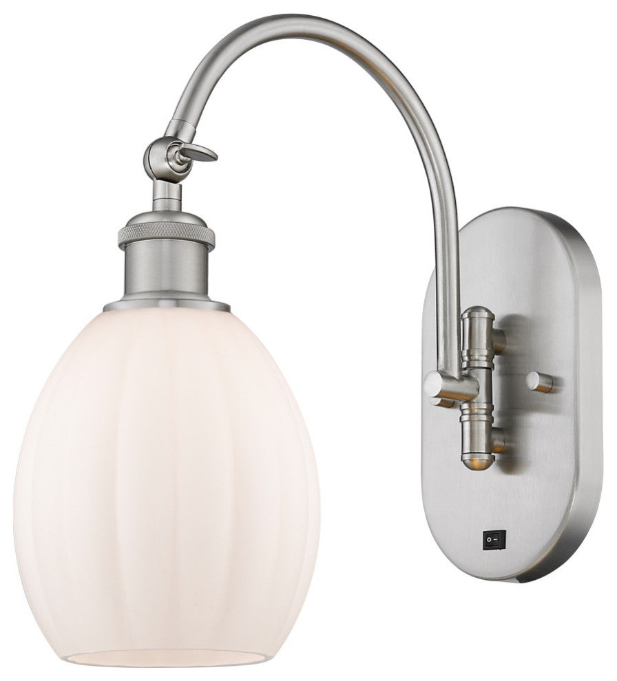 Innovations 518-1W-SN-G81-LED Eaton 1 Light 6" Sconce, Brushed Satin Nickel