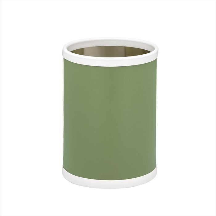 Kraftware Round Wastebasket, Green