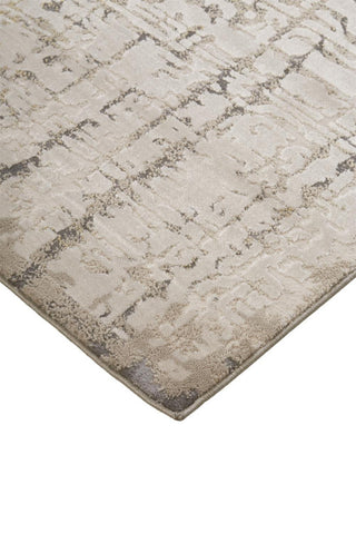 Weave & Wander Vanhorn Distressed Abstract Rug, Beige, 6'7"x9'6"