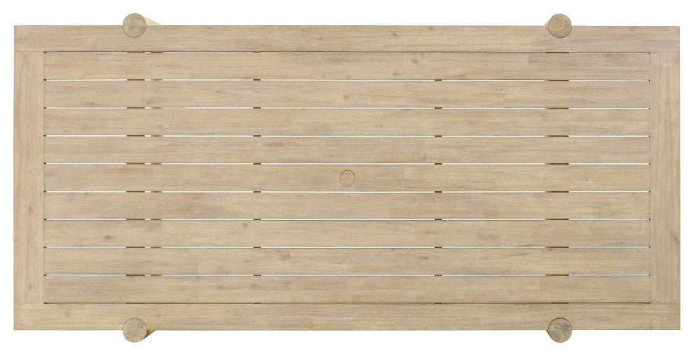 Gata Light Teak Outdoor Rectangular Dining Table
