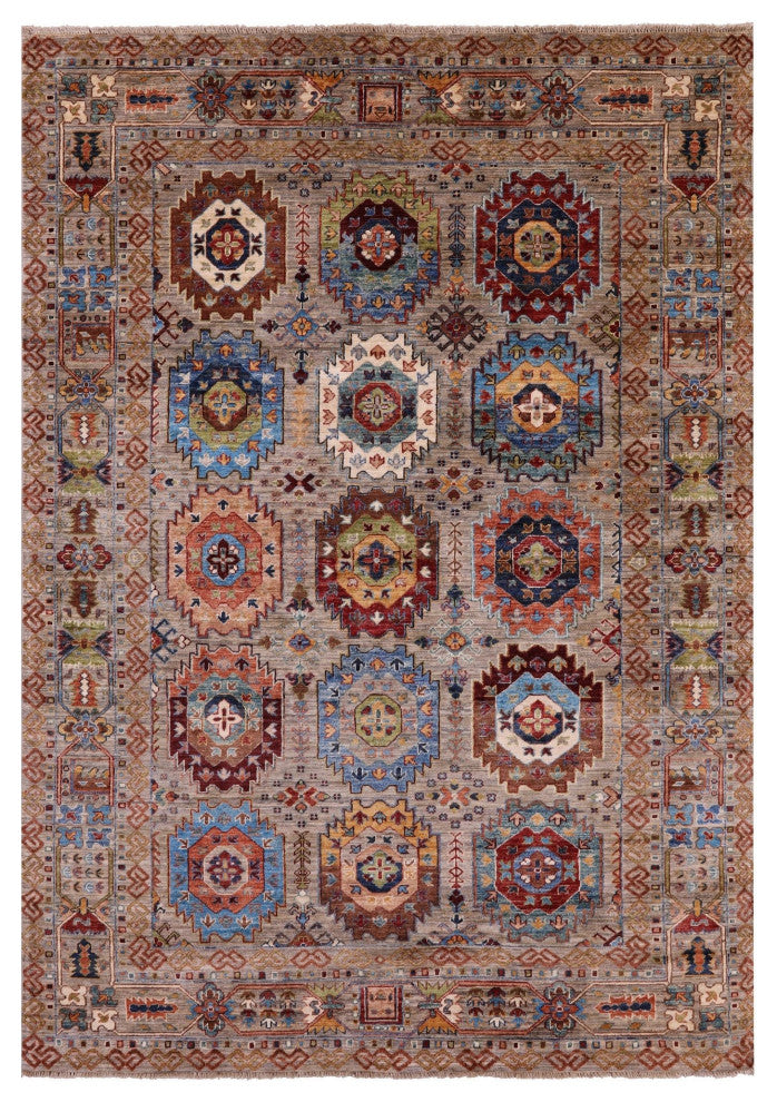 5' 7" X 7' 11" Fine Turkmen Handmade Wool Rug - Q12521