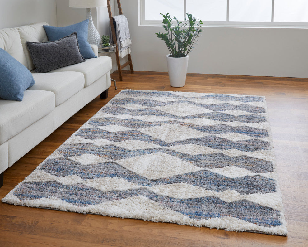 Weave & Wander Caide Contemporary Rug, Gray/Multi, 10'x14'
