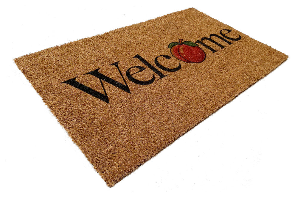 Calloway Mills Peach Welcome Doormat, 24"x36"