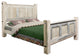 Big Sky Collection Rugged Sawn Panel Bed, Cal King,  Natural