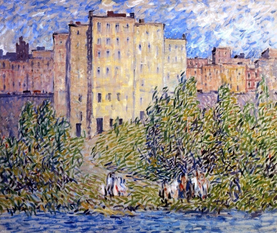 Robert Spencer The Upper City, 20"x25" Gallery Wrapped Canvas Print