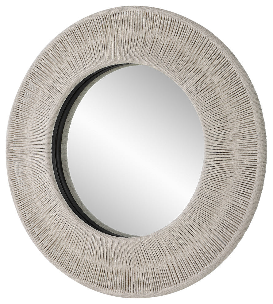 Uttermost 09824 Sailor's Knot White Small Round Mirror