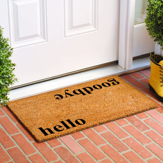 Calloway Mills Bookman Hello Goodbye Doormat, 36x72
