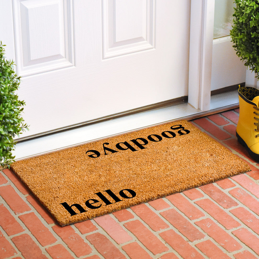 Calloway Mills Bookman Hello Goodbye Doormat, 36x72